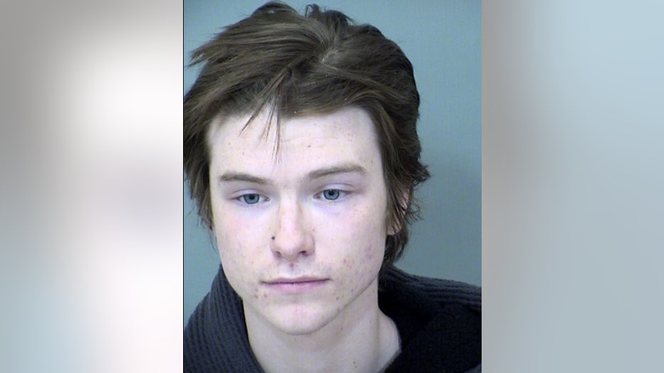 Jaxon Collins, 18, was arrested in connection to a New Year's Day crash in Phoenix that left a mother dead and her three young boys injured. 