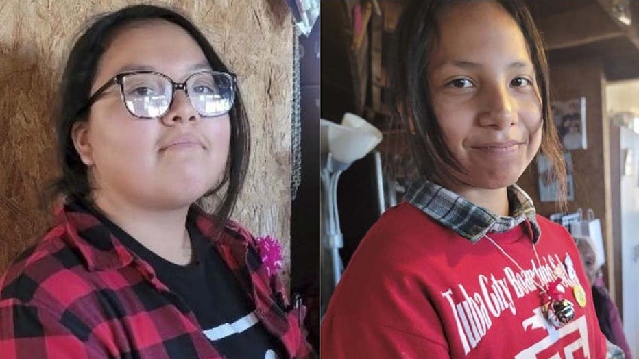 Lilith Dahlia James, 13, and Mika Jubilee James, 13, were taken by their biological mother and may be in Phoenix or Flagstaff, authorities said.