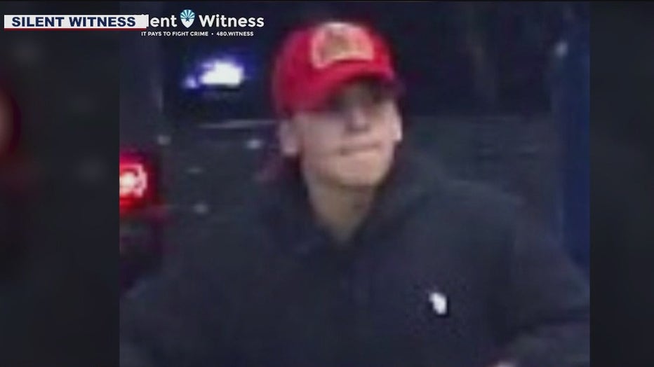 A photo of the suspected robber.