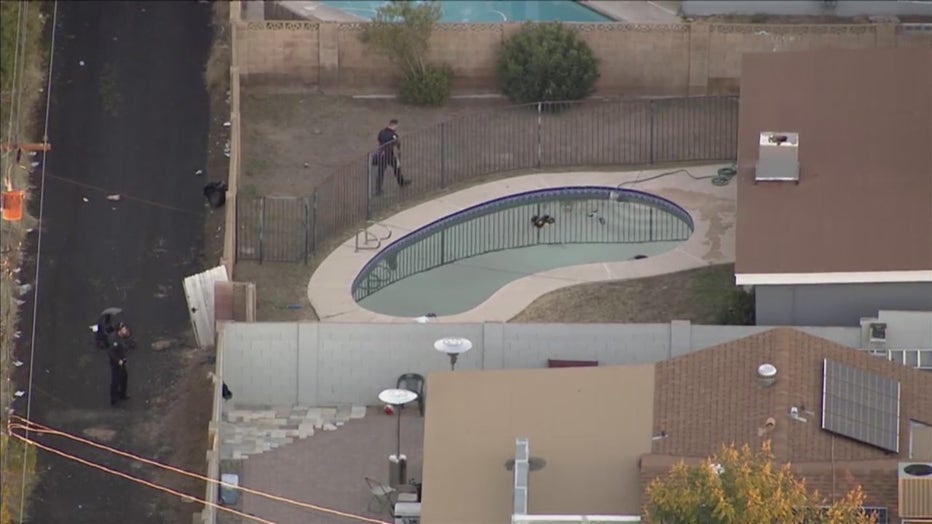 A pool in Phoenix where a three-year-old was found.