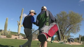 Carefree teen awarded scholarship for young caddies after work on golf course
