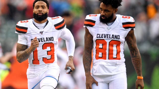 Rams' Odell Beckham Jr. surprised by fellow star receiver Jarvis Landry ahead of Super Bowl LVI