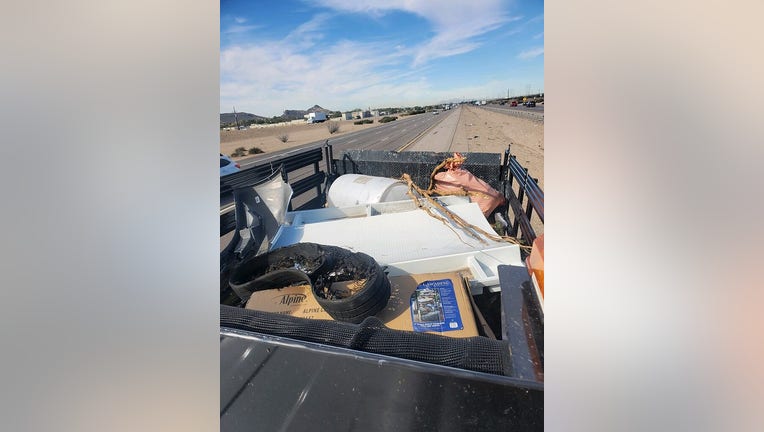 Debris collected off I-10.
