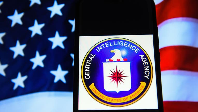 Central Intelligence Agency (CIA) logo is seen on an android