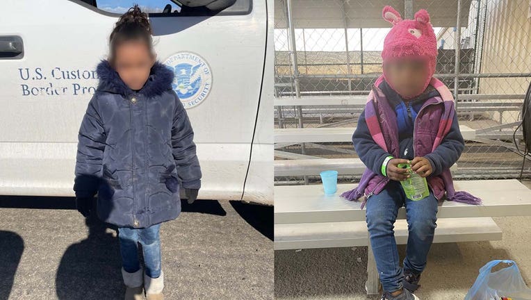 Two children were found crossing the U.S. - Mexico border unaccompanied in the past two days.
