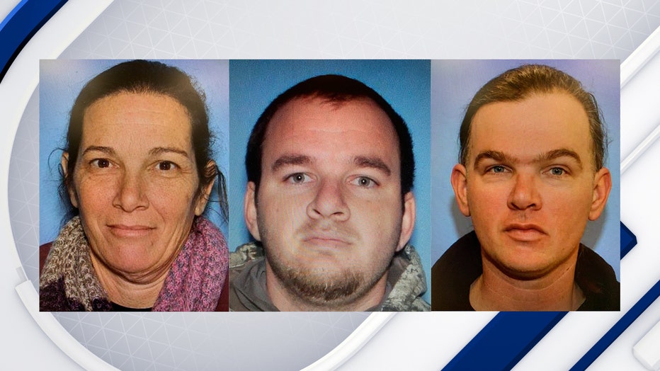 (From left to right) Brenda Rasmussen, Andrew Jones, and Danny Jones (Photo Courtesy: U.S. Marshals Service)