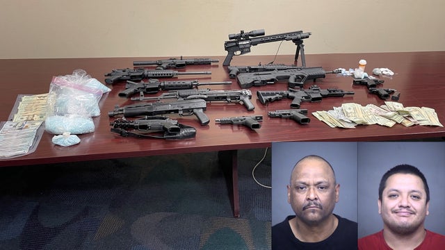 25K M30 pills, heroin, meth, cocaine and guns seized by Mesa Police; 2 men arrested