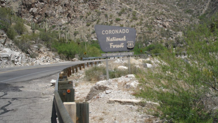 coronado national forest sign