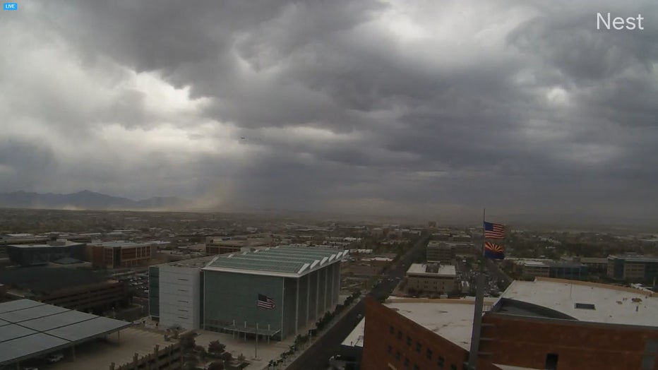 Blowing dust over parts of Phoenix (Courtesy: NWS Phoenix)