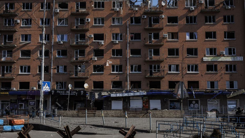 Residential places destroyed by Russian attacks in Kyiv
