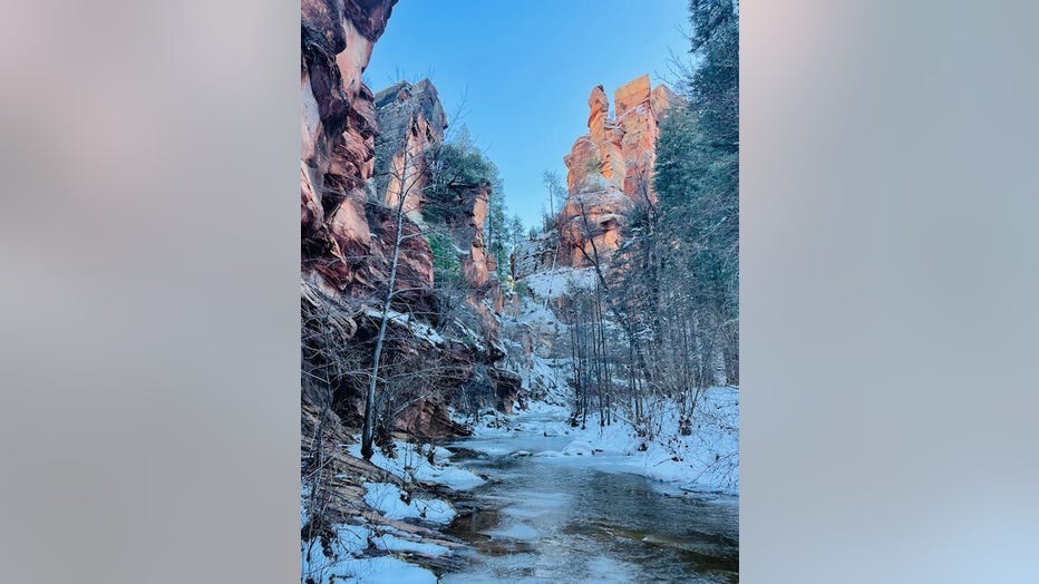 Let's all soak in this winter beauty before spring gets here! Thanks Marguerite Baker for sharing this photo with us all!