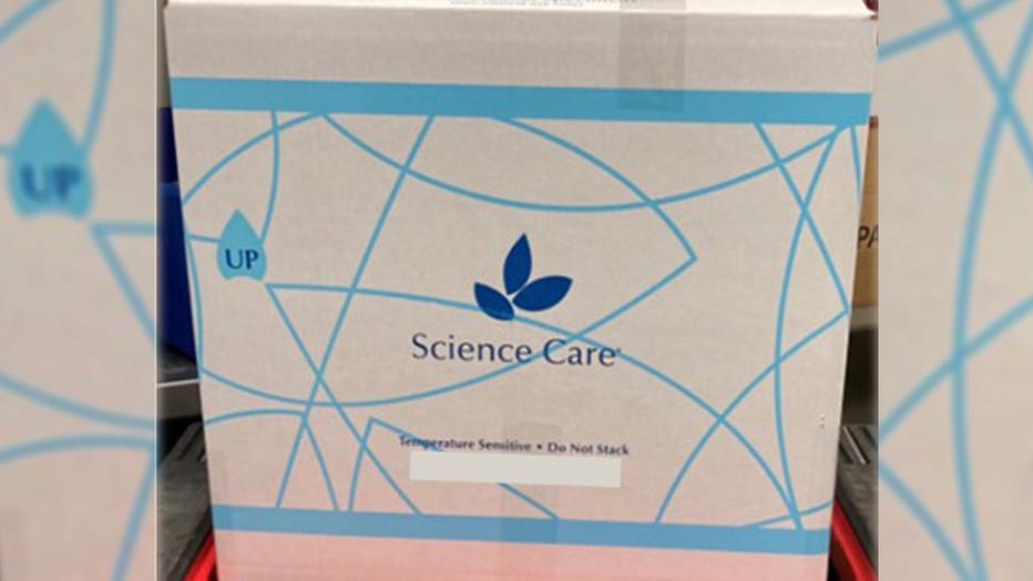 A provided image shows an example of a Science Care box, similar to what was stolen. (Credit: Science Care)