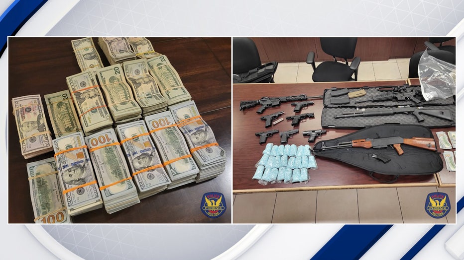 Police Seize $325K In Cash, Nearly 22,000 Fentanyl Pills, Guns During ...