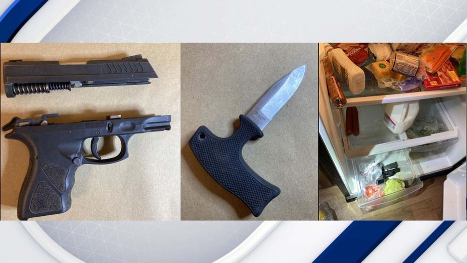 Photos of the weapons recovered by Goodyear Police.