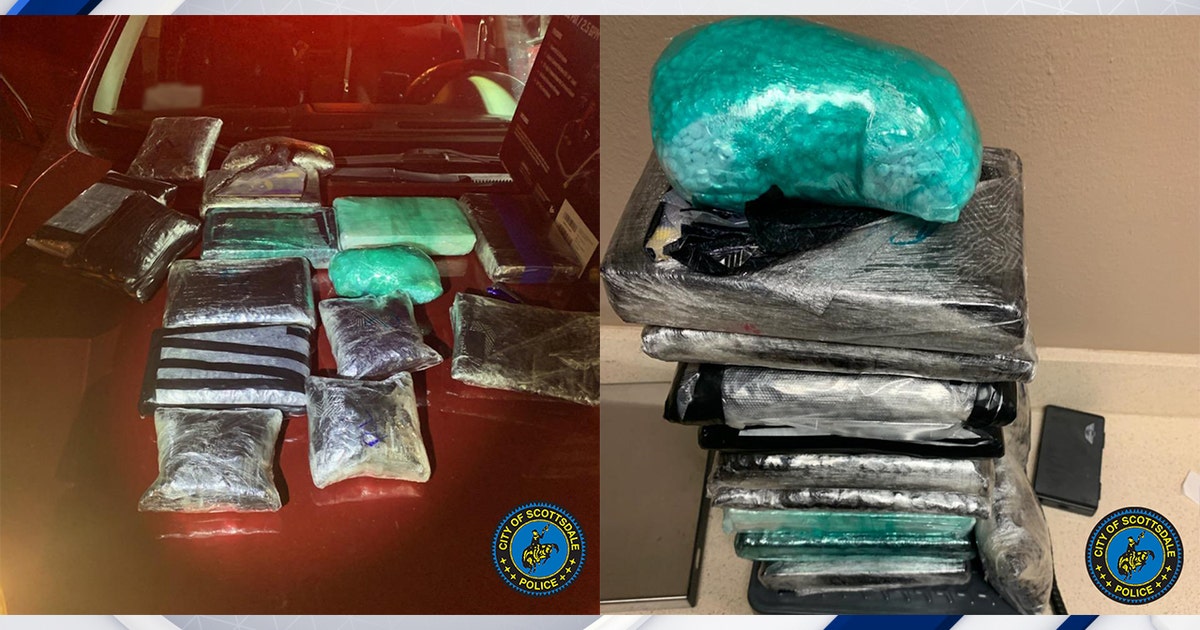 Over 33 lbs of fentanyl seized during traffic stop, Scottsdale police ...