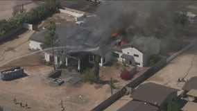 Crews battled attic fire at Scottsdale home that was under construction