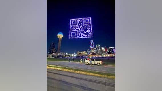 Dallas was rick rolled by drones with giant QR code in the sky