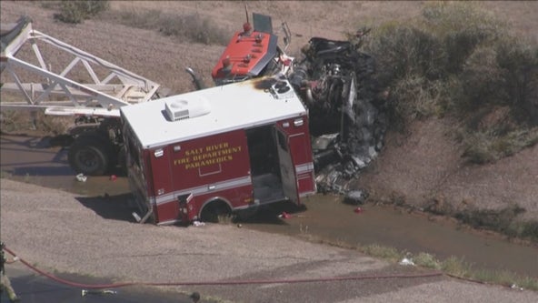 State Route 87 closed in Mesa due to fatal crash involving ambulance