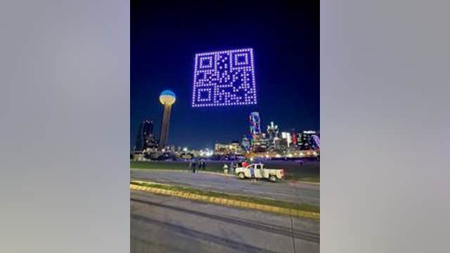 Dallas was rick rolled by drones with giant QR code in the sky