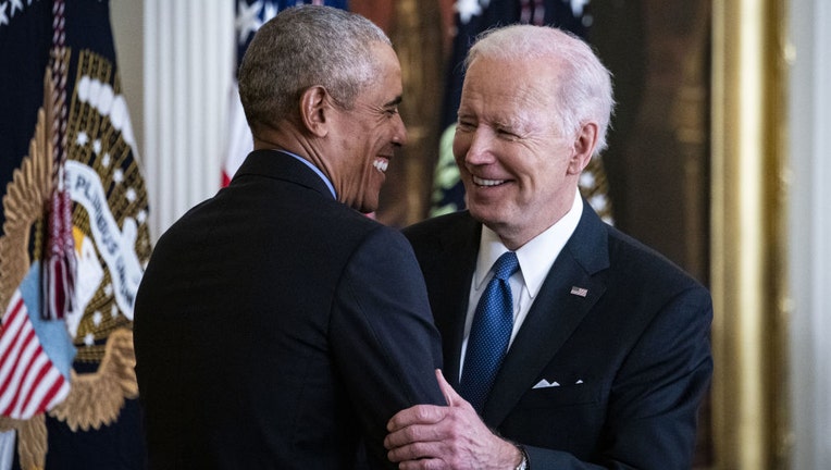 Biden and Obama