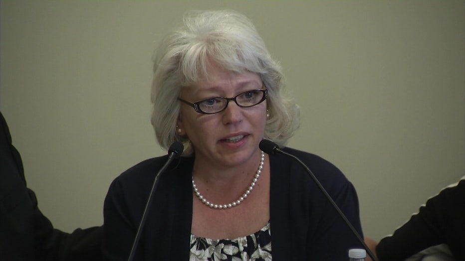 Debra Milke, in a news conference in 2015.