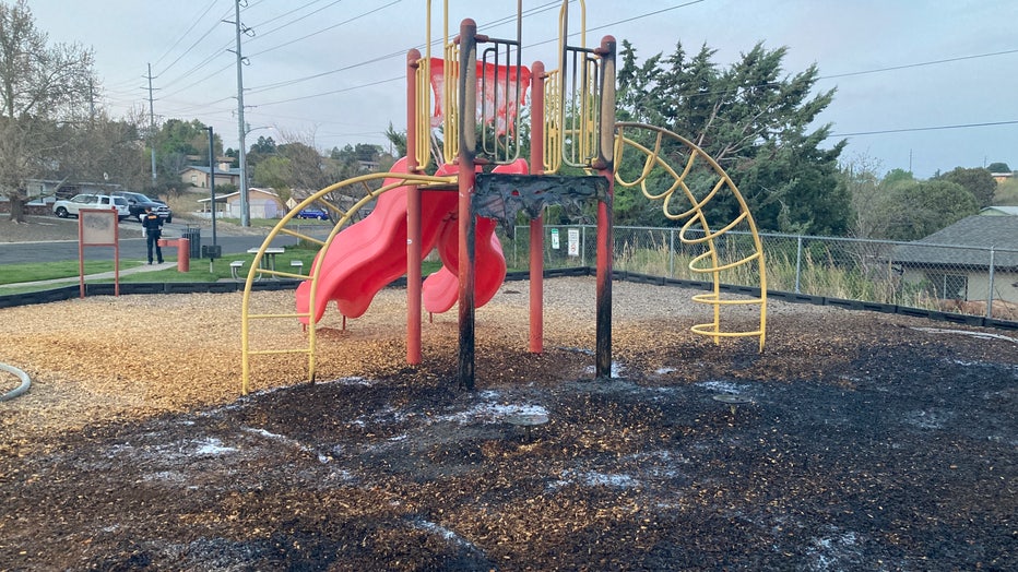 Playground Arson PIC COURTESY PRESCOTT POLICE DEPT