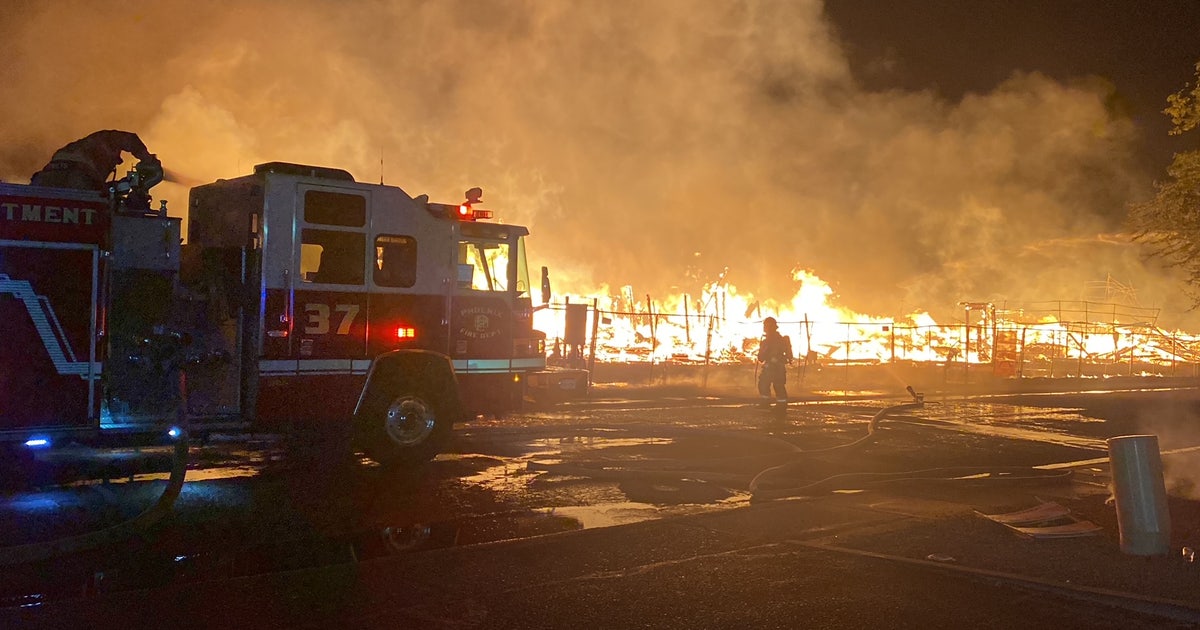 2 hurt after apartment complex under construction goes up in flames in ...