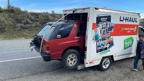 Washington state troopers pull over driver who crammed SUV into back of U-Haul