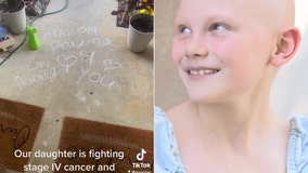 Amazon driver’s sidewalk chalk note brings smile to face of Lakeland girl battling cancer