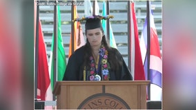 Nonspeaking valedictorian with autism delivers inspiring speech at Florida college