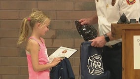 Glendale third-grader saves family from house fire using tips she learned from school