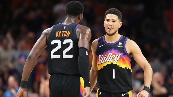 Ayton, Booker lead top-seeded Suns past Mavericks 121-114