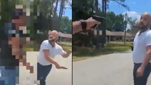 Video: Florida man attacks driver with knife during road rage incident, victim pulls out gun, deputies say
