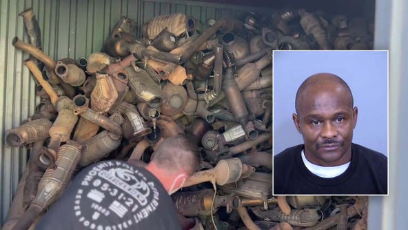 Police recover over 1,300 catalytic converters from Phoenix storage unit; suspect identified