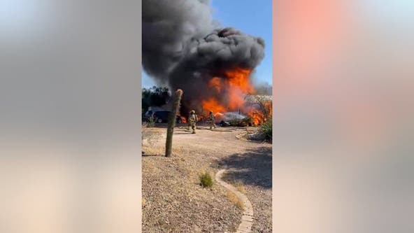 Multiple people burned in north Phoenix double house fire