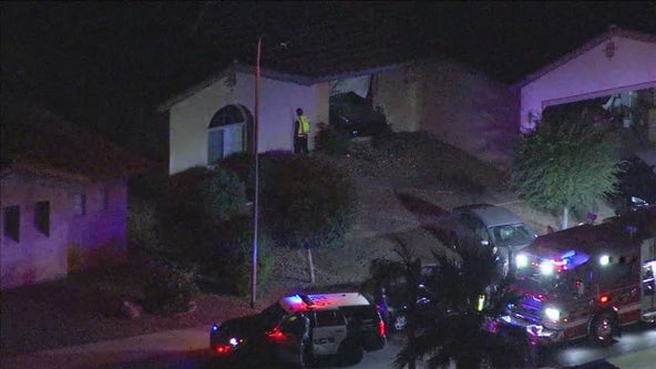 Chandler crash ends with car into a home