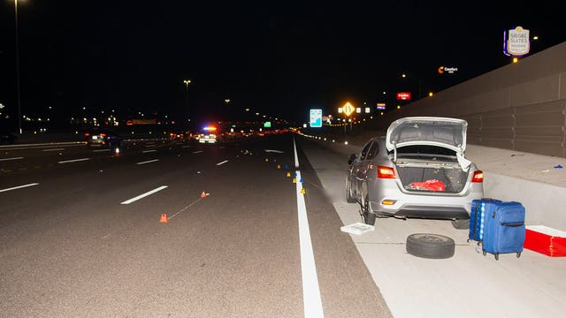 Hit-and-run driver wanted for hitting person who was changing a tire on side of I-10 in west Phoenix: DPS
