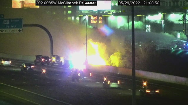 Loop 202 in Tempe reopened after firefighters extinguish brush fire