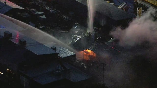 Mesa recycling center catches fire, FD says