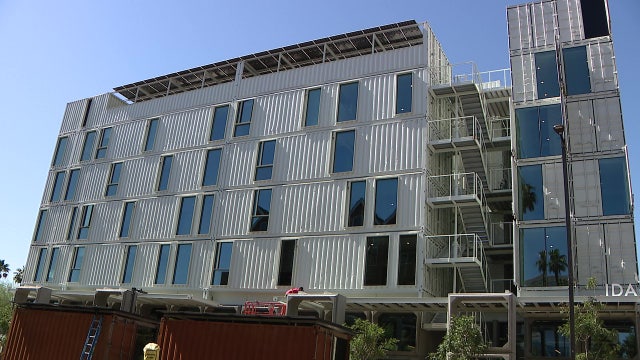 Tallest North American building made from shipping containers to open in downtown Phoenix