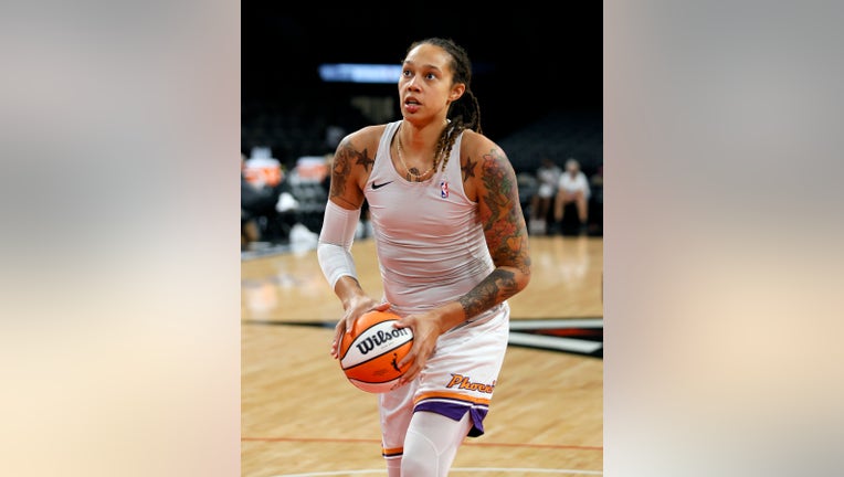 Brittney Griner, in a photo taken in 2021 (Photo by Ethan Miller/Getty Images)