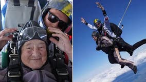 103-year-old woman becomes oldest to parachute out of a plane