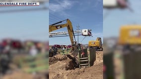 Two construction workers rescued from Goodyear trench