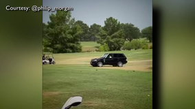 Crazy video captures Cypress police chase through golf course