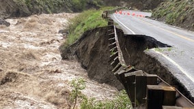Major flooding, rockslides force closure of all entrances to Yellowstone National Park