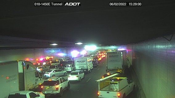 Eastbound I-10 back open after crash inside Deck Park Tunnel prompts closure