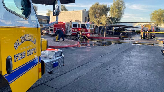 Woman hospitalized after being burned in Glendale apartment fire