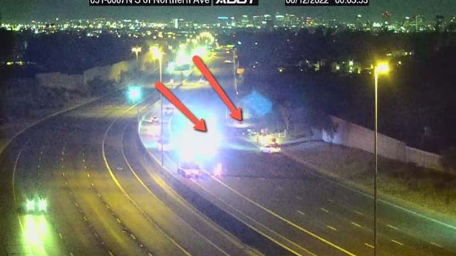 Wrong-way crash on SR 51 in north Phoenix leaves 1 dead, 1 injured