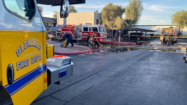 Woman hospitalized after being burned in Glendale apartment fire