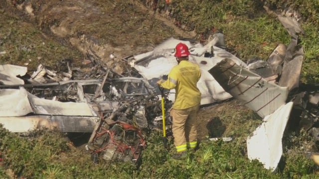 Pilot killed after plane crashes into building, lands on strawberry field in Oxnard